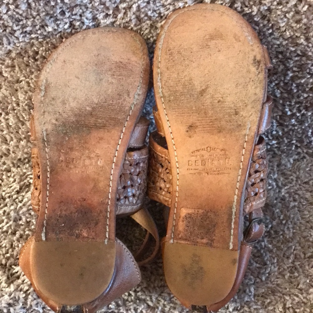 Bed|Stu Capriana Tan Gladiator Sandals size 7.5 - Picture 5 of 16